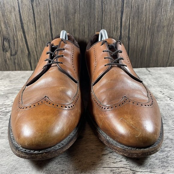 Allen Edmonds Richmond Walnut Brown Wingtip Longwing Shoes Men’s Size 12 D main image 7